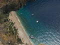 butterfly valley top view in Fethiye Royalty Free Stock Photo