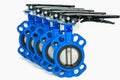 Butterfly valves Royalty Free Stock Photo