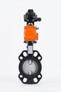 Butterfly Valves, Limit switch box Royalty Free Stock Photo