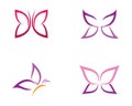 Butterfly vector icon illustration design Royalty Free Stock Photo