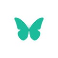 Butterfly. Butterfly vector icon. Butterfly isolated in flat design Royalty Free Stock Photo