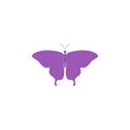 Butterfly. Butterfly vector icon. Butterfly isolated in flat design Royalty Free Stock Photo