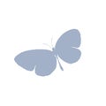 Butterfly vector icon Vector hearts icons set. Stock vector illustration isolated on white background. Royalty Free Stock Photo
