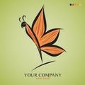 Butterfly vector illustration, logo design