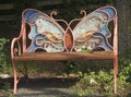 Butterfly Wing Resting Bench