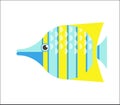 Butterflyfish flat illustration