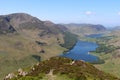 Buttermere Crummock Water Loweswater Fleetwith Pike Royalty Free Stock Photo