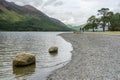 BUTTERMERE, LAKE DISTRICT/ENGLAND - AUGUST 30 : People walking a Royalty Free Stock Photo