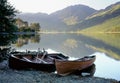 Buttermere rowboats, Lake district Royalty Free Stock Photo