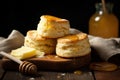 Buttermilk biscuit honey. Generate Ai