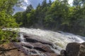 Buttermilk Falls on the Raquette River Royalty Free Stock Photo