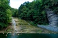 Buttermilk Falls at Sunset Royalty Free Stock Photo