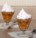 Butterscotch Pudding Dessert Royalty Free Stock Photo