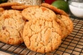 Buttery, Brittle, Candy Chip Cookies Royalty Free Stock Photo