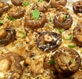 Cheesy buttery garlic mushroom