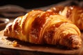 Buttery Homemade croissant. Generate Ai