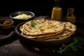 Buttery Parantha ghee. Generate Ai