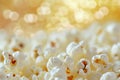 Buttery Popcorn background. Generate Ai Royalty Free Stock Photo