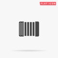 Button Accordion flat vector icon