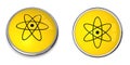 Button Atomic/Nuclear Symbol