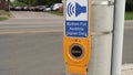 button for audible signal only crosswalk button with illustration of speaker..