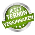 Button with Banner arrange meeting now (in german Royalty Free Stock Photo