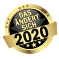 Button with Banner that changes in 2020 (in german