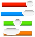 Button or banner elements. Colorful label, tag for your messages