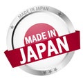 Button with Banner MADE IN JAPAN