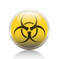 Button-Biohazard Royalty Free Stock Photo