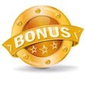 Button with a bonus Royalty Free Stock Photo