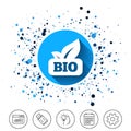 Bio product sign icon. Leaf symbol. Royalty Free Stock Photo