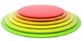 Button of colored discs Royalty Free Stock Photo