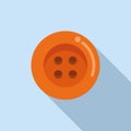 Button craft icon flat vector. Fashion design