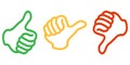 Thumbs Up & Thumbs Down - Rating System - Icons