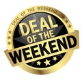 Button Deal of the weekend Royalty Free Stock Photo