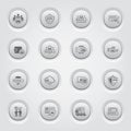 Button Design Protection and Security Icons Set