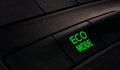 Button eco mode in car, save energy Royalty Free Stock Photo