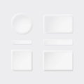 Button elements for mobile app vector design. Unique Button for gui templates neumorphic neumorphism ui ux design kit