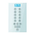 Button of elevator vector icon.Cartoon vector icon isolated on white background button of elevator . Royalty Free Stock Photo