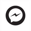 Button Facebook messenger Icon or logo