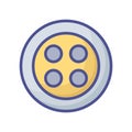 Button fill inside vector icon which can easily modify or edit