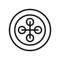 Button fill inside vector icon which can easily modify or edit