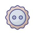 Button fill inside vector icon which can easily modify or edit