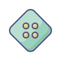 Button fill inside vector icon which can easily modify or edit