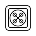 Button fill inside vector icon which can easily modify or edit