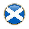 Button Flag Design Template Scotland Royalty Free Stock Photo