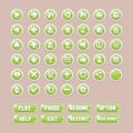 Button Games UI Royalty Free Stock Photo