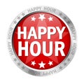 Button Happy Hour Royalty Free Stock Photo