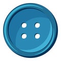 Button icon, cartoon style Royalty Free Stock Photo